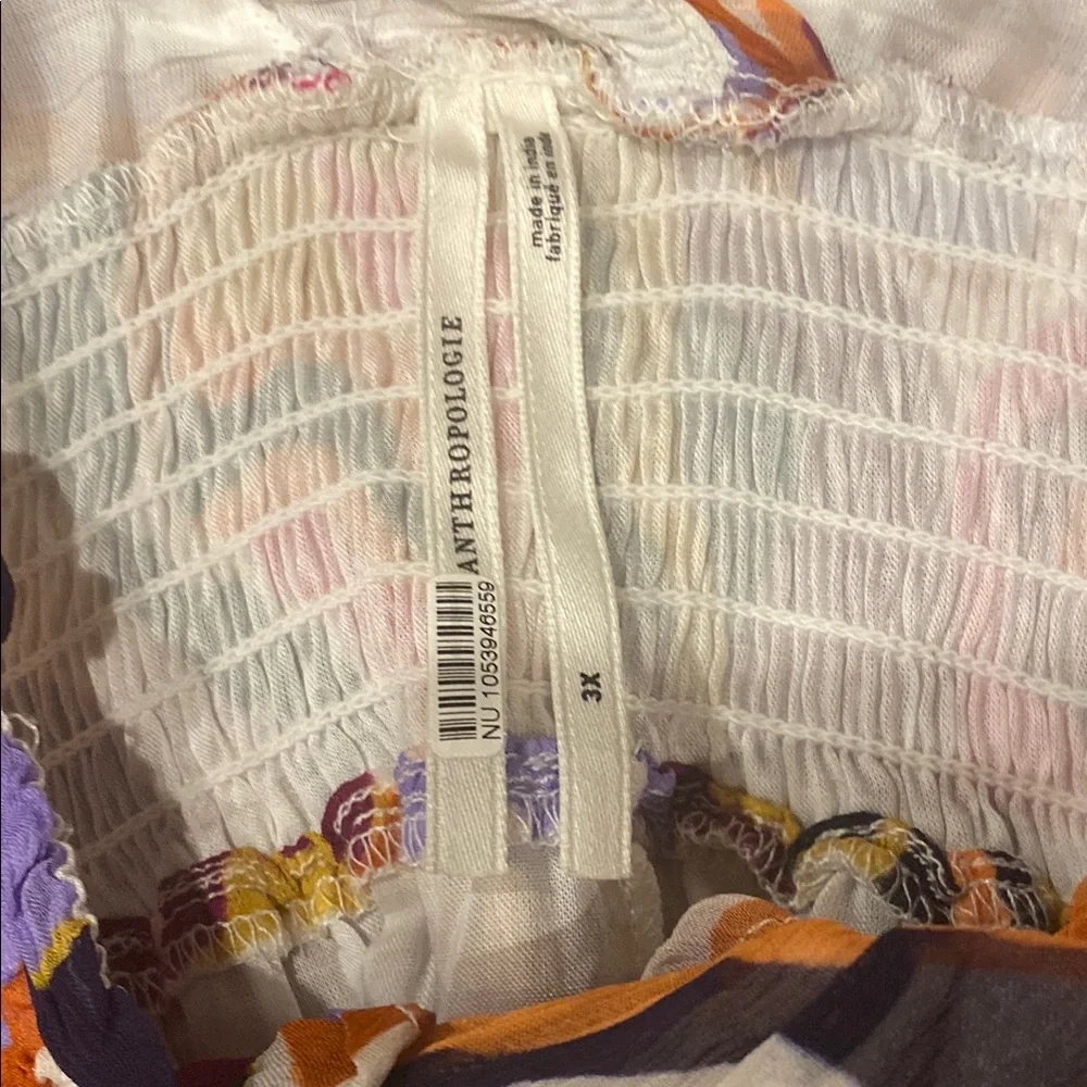 Anthropologie The Marais Printed Chiffon Maxi Dress Size 3X - Picture 14 of 14